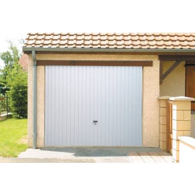 Porte de garage basculante tablier métallique nervuré avec rail et débord haut.2,125m larg.3,00m - Gedimat - NOVOFERM