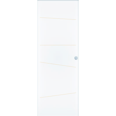 Porte coulissant alvéolaire NOVA gravée à peindre - 204 x 73 cm - tire - Gedimat - ATELIER