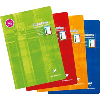 Cahier Clairenfantine Spécial DYS 21x29,7cm 48 pages 4 couleurs Interligne 5 mm