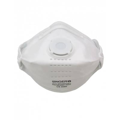 Demi-masque pliable avec valve SINGER FFP2 NR D - AUUMP200VSL - Maxoutil