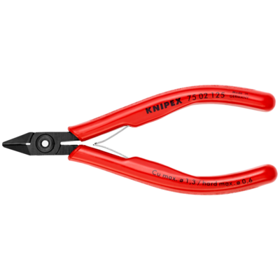 Pince coupante de côté KNIPEX pour l'électronique - 125 mm - 75 02 125