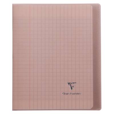 Cahier Protège-cahier Koverbook Piqué Polypro 17x22cm 96p séyès Gris Transparent - CLAIREFONTAINE