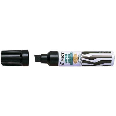 Marqueur Permanent SCA-6600 Corps Métal Pointe Biseau Extra large Noir