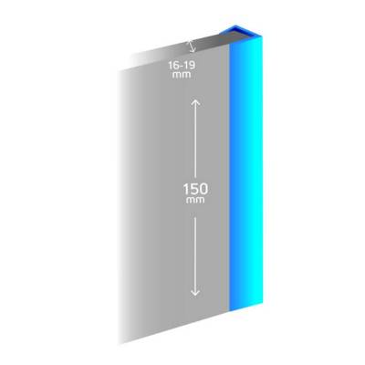 Profil de finition PVC - blanc brillant - Gedimat - NORDLINGER