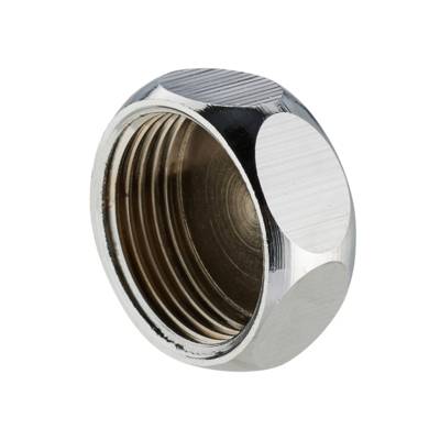 Bouchon laiton chromé - femelle ø20 x 27 mm - Gedimat - NOYON ET THIEBAULT