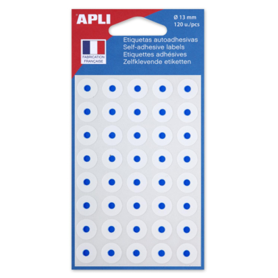 Pochette 120 oeillets diam 13 mm blanc