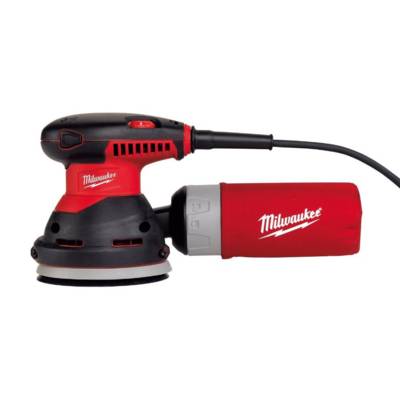 Ponceuse excentrique MILWAUKEE ROS125E - 300W Ø125mm + 3 Abrasifs, sac de transport - 4933433180