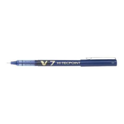 Stylo roller Hi-Tecpoint V7 Encre liquide Pointe moyenne Bleu