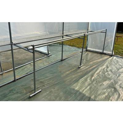 Support cagettes fruits et légumes pour serre - Kit d'allongement 1,5m - Serres Tonneau