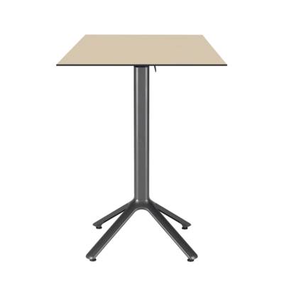 Mange-debout rabattable 60x60cm beige coquille - terrasse - RestooTab