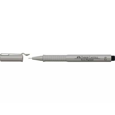 Stylo feutre ECCO PIGMENT 0,2 mm, noir - FABER-CASTELL