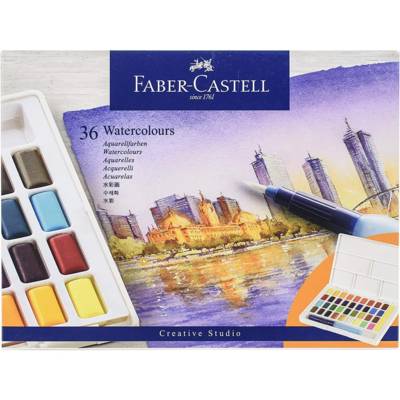 Boîte de 36 Godets Peintures Aquarelle - FABER-CASTELL