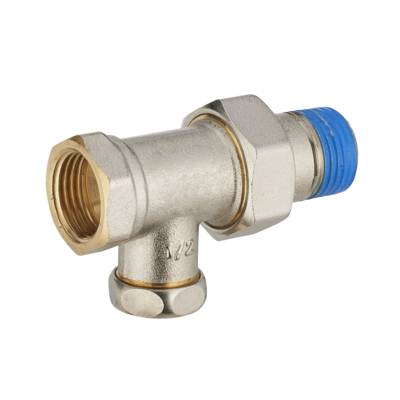 Té de réglage mâle femelle nickelé brochable - 15 x 21 mm - Gedimat