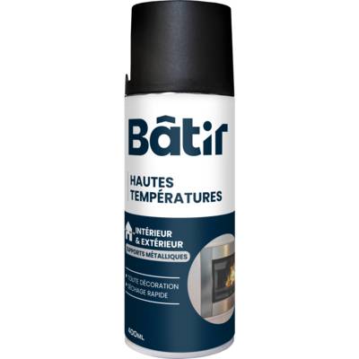 Peinture aérosol haute température noir - Gedimat
