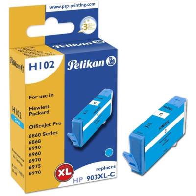 H102 Cartouche d'encre remplace 903XL T6M03AE cyan