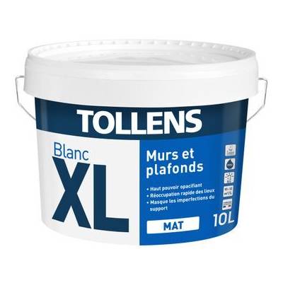 Peinture acrylique murs et plafonds XL blanc mat - Gedimat