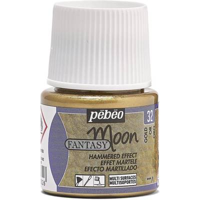 Flacon 45ml Peinture Fantasy Moon à effet martelé OR - PÉBÉO