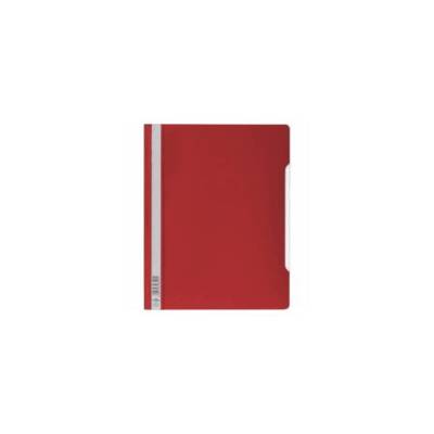 Chemise à lamelle, A4, en film rigide, rouge