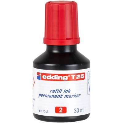 Recharge D'encre 30ml T25 Goutte à Goutte Pour Marqueur Permanent Rouge