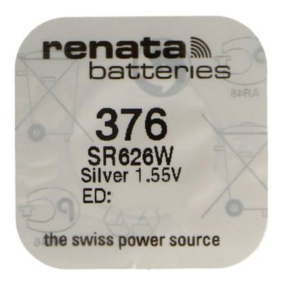 Pile bouton Silver Oxyde 376  / SR626W  0% mercure