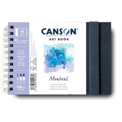 Carnet Dessin ART BOOK Montval A5 Aquarelle 48 Pages 300g Blanc