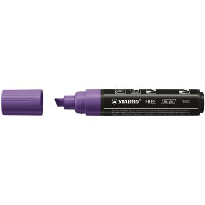 Marqueur pointe large FREE acrylic T800C violet - STABILO