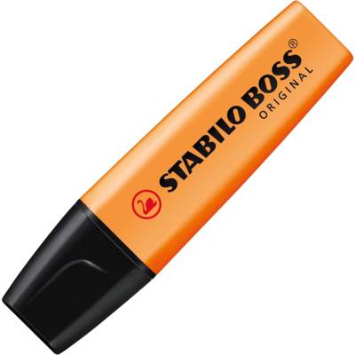 Surligneur BOSS ORIGINAL Rechargeable Pointe Biseautée 2-5 mm  - Orange