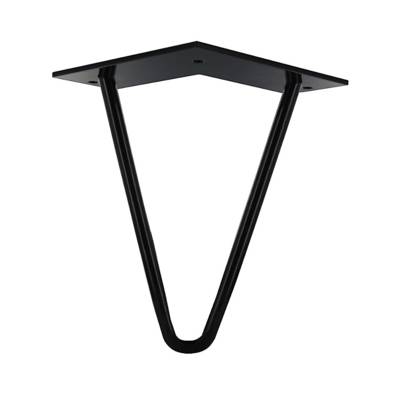 Pied filaire en épingle acier époxy noir - Ø10 x 160 mm - Gedimat - NORAIL