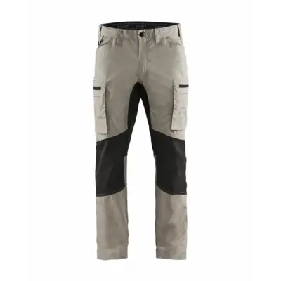Pantalon maintenance BLAKLADER Stretch T.40 - BEIGE/NOIR - 145918452799-40 - BLAKLADER WORKWEAR