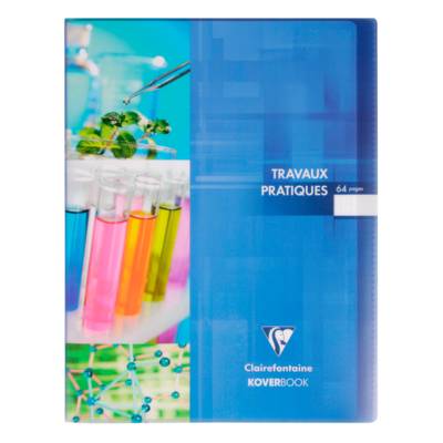 Cahier Travaux Pratique Koverbook Piqué Polypro 24x32 cm 64p séyès-uni coloris Aléatoire - CLAIREFONTAINE