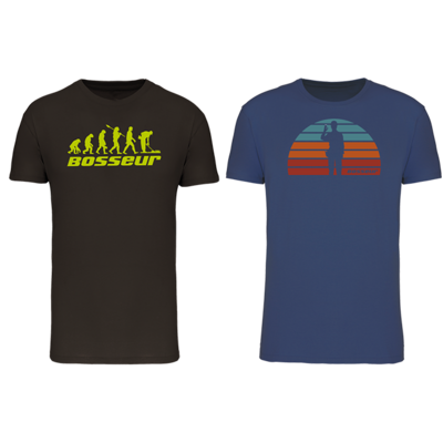 Lot de 2 t-shirt de travail BOSSEUR Evo Kaki - 12233-004 - Maxoutil