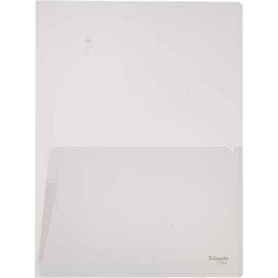 Sachet Lot de 5 chemises double poche incolore en PP 18/100e. 2 x A4 ou A3