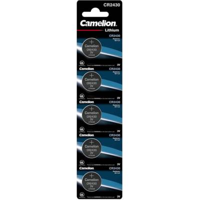 Pack de 5 piles Lithium Bouton CR2430 3V