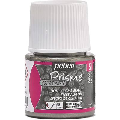 Flacon 45ml Peinture Fantasy Prisme à effet alvéolé ONYX - PÉBÉO