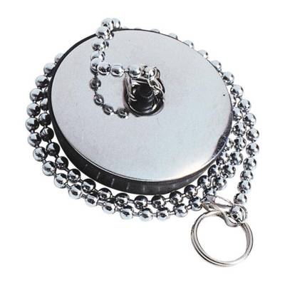Bouchon pour lavabo avec anneau et chaînette - Ø40 mm - Gedimat - WIRQUIN