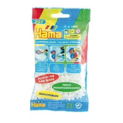 Sachet de 1000 perles à repasser midi 5 mm phosphorescentes