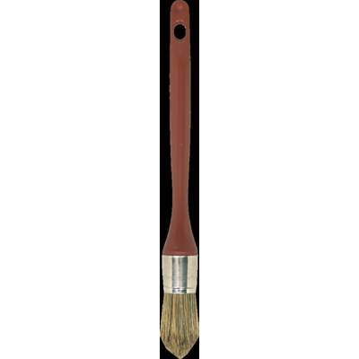 Brosse à rechampir mélange soies fibres synthétiques spécial traitement des bois manche polypropylène n°4 - Ø 25 mm - Gedimat - NESPOLI