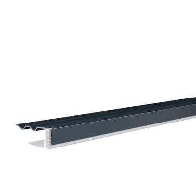 Profilé de bordure clipsable - 15 x 38 mm L.4 m - Gedimat - MEP