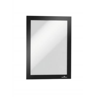 Sachet de 2 cadres d'affichage DURAFRAME adhésifs Magnétique Format A5 Noir - DURABLE