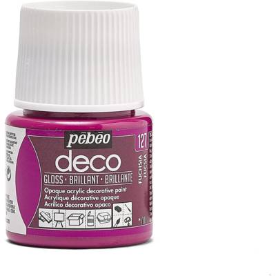 Flacon 45ml Peinture Deco Acrylique Brillante FUCHSIA - PÉBÉO