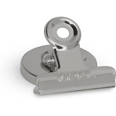 Lot de 2 Pince-lettres 40 mm avec aimant Nickel