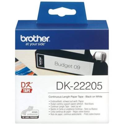 DK-22205 Rouleaux Papier Etiquettes Continues 62 mm x 30,48m