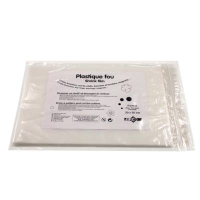 Lot de 25 Feuilles de Plastique Fou 20 x 30 cm