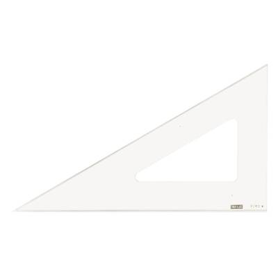 Equerre Plexi 30 cm 60° N° 3060 bord antitâche sans graduation