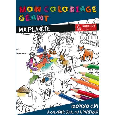 Coloriage géant Ma Planète 80 x 120 cm