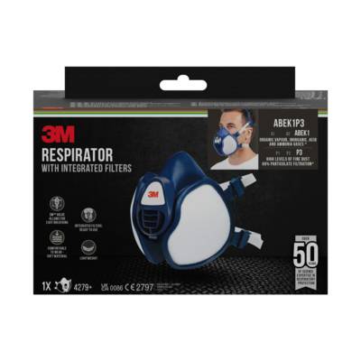 Demi masque respiratoire FFABEK1P3 R D - Gedimat - 3M BRICOLAGE et BATIMENT