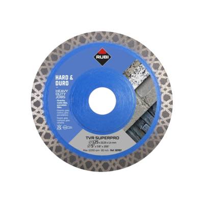 Disque diamanté TURBO VIBER à sec et à eau - Ø 125 mm - Gedimat - RUBI