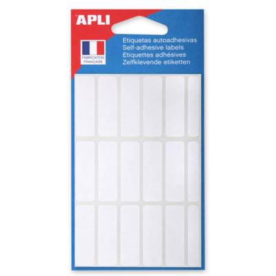 Sachet de 105 étiquettes multifonctions permanentes 12x38 mm Blanc