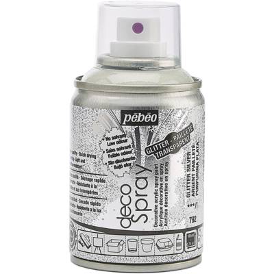 Aérosol 100 ml Peinture opaque permanente faible odeur PAILLETTE ARGENT
