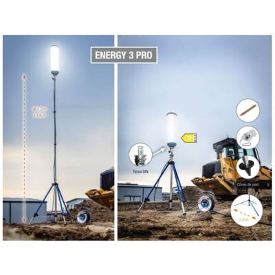 Projecteur LED a 360 degré 500W WTREPIED PROFESSIONNEL XXL - SCHWABE - 19862 - Maxoutil